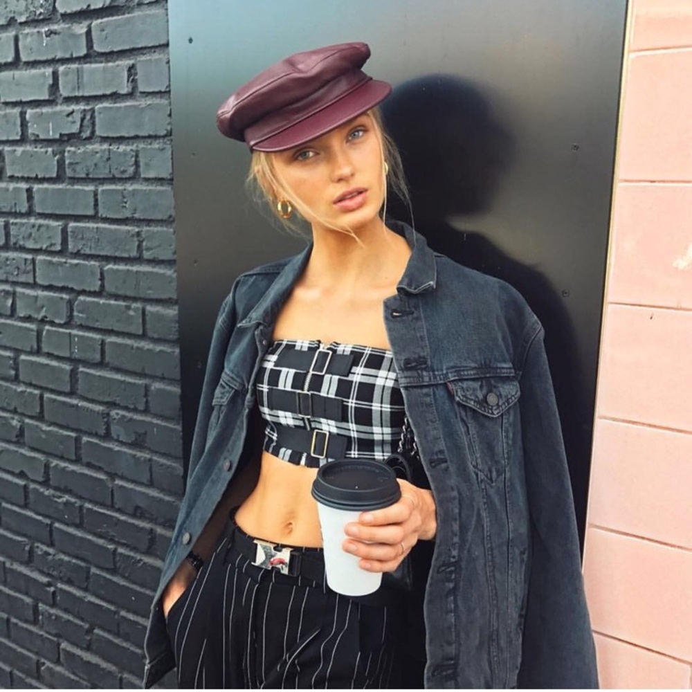 I.AM.GIA. Heist Crop Top - Check